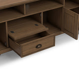 Redmond - TV Media Stand - Rustic Natural Aged Brown