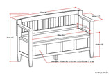 Brooklyn - Handcrafted Entryway Storage Bench
