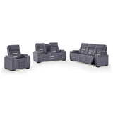 Austin - Recliner With Storage Arms - Gray