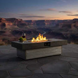 48 x 24 Inch Rectangle Fire Pit Table, 50000 BTU Propane Fire Pits Table for Patio Set