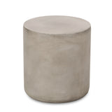 Cylindrical Design, Outdoor Lightweight Concrete Side Table