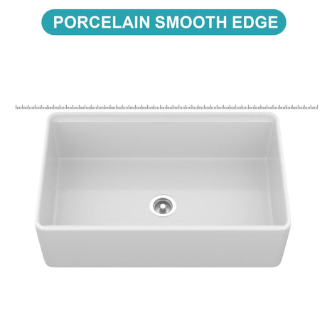Single Bowl Kitchen Sink Workstation - White