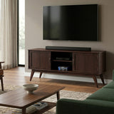 Draper - Handcrafted Mid Century Low TV Media Stand