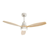 52" Integrated LED Ceiling Fan With Remote Control And Blades For Living Room