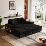 Convertible Sectional Sofa, Sleeper Oversized Living Room Lounge