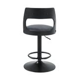Sabi - Adjustable Stool With Swivel - Dark Brown