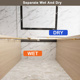 Frameless Single Sliding Shower Door With Handle And Square Tube Track