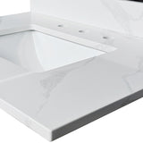 Bathroom Vanity Top With Undermount Sink, 3 Pre Drilled Holes