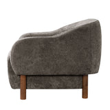 Modern Accent Chair With Recessed Arms And Tight Back