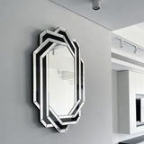 Diamond Wall Mirror - Silver