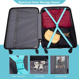 Expandable 3 Piece Luggage Sets Lightweight & Durable Suitcase, Spinner Wheels, Tsa Lock