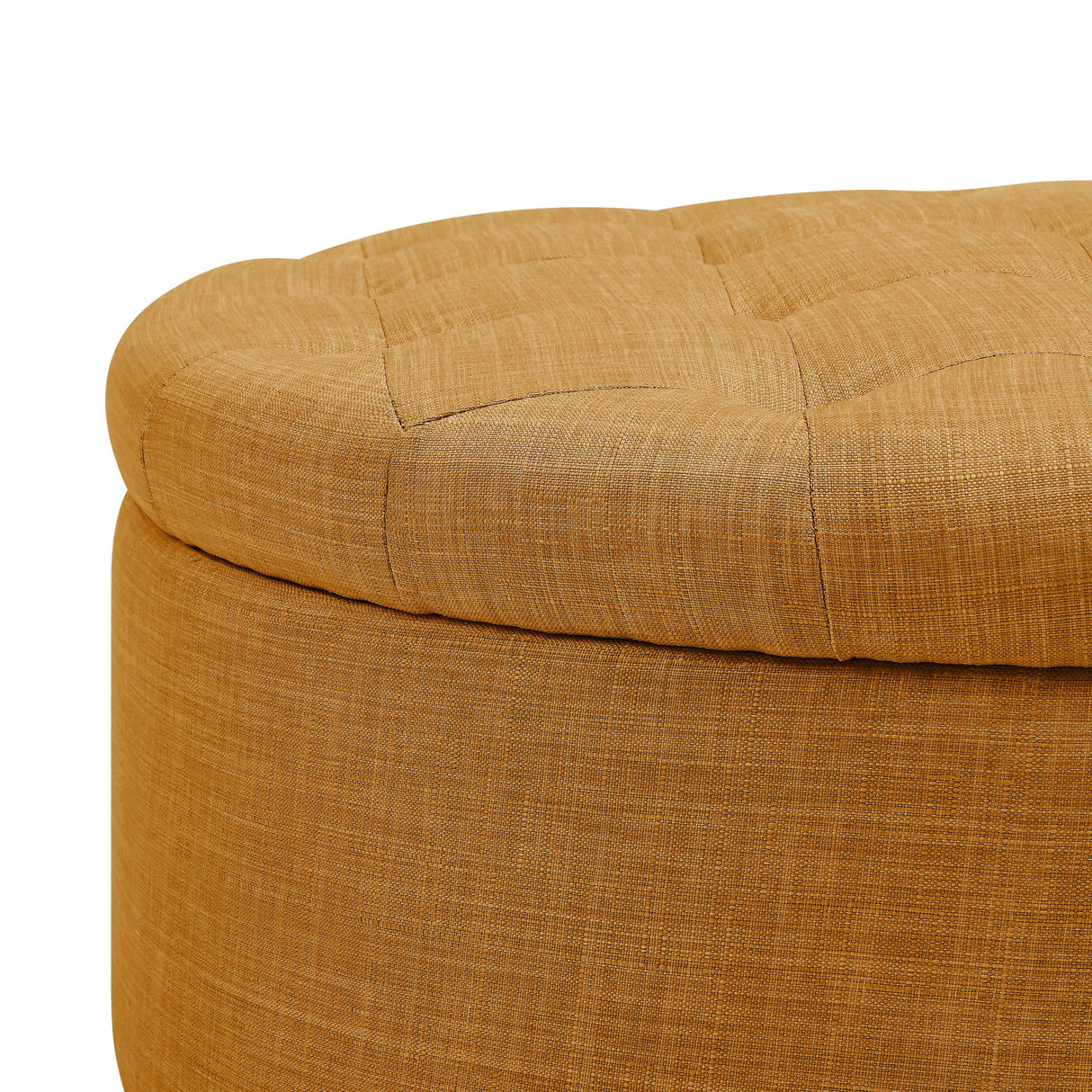 Tufted Storage Ottoman With Upholstery