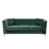 Upholstered 3 Seater Sofas Living Room Furniture (Set of 2)