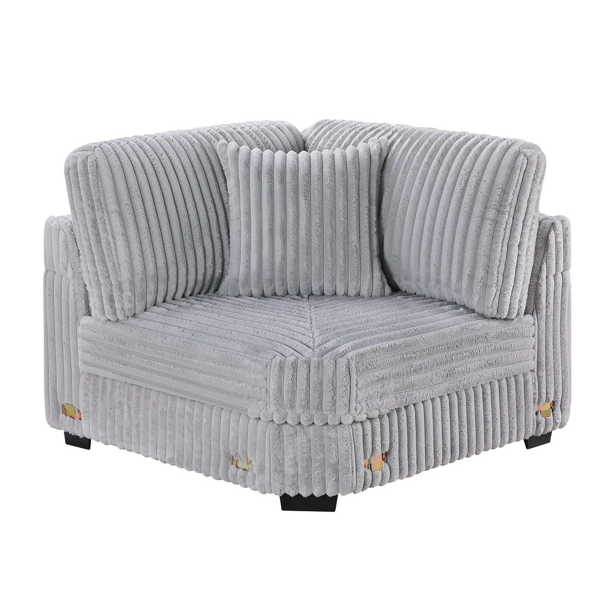 Contemporary Style Modular Sectional Sofa Set With USB, Cup Holder