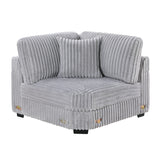 Contemporary Style Modular Sectional Sofa Set With USB, Cup Holder