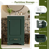 20" Bathroom Vanity With Sink, 1 Drawer, Freestanding Single Set