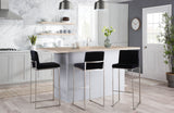 Fuji - Contemporary And Modern Elegance High Back Barstool