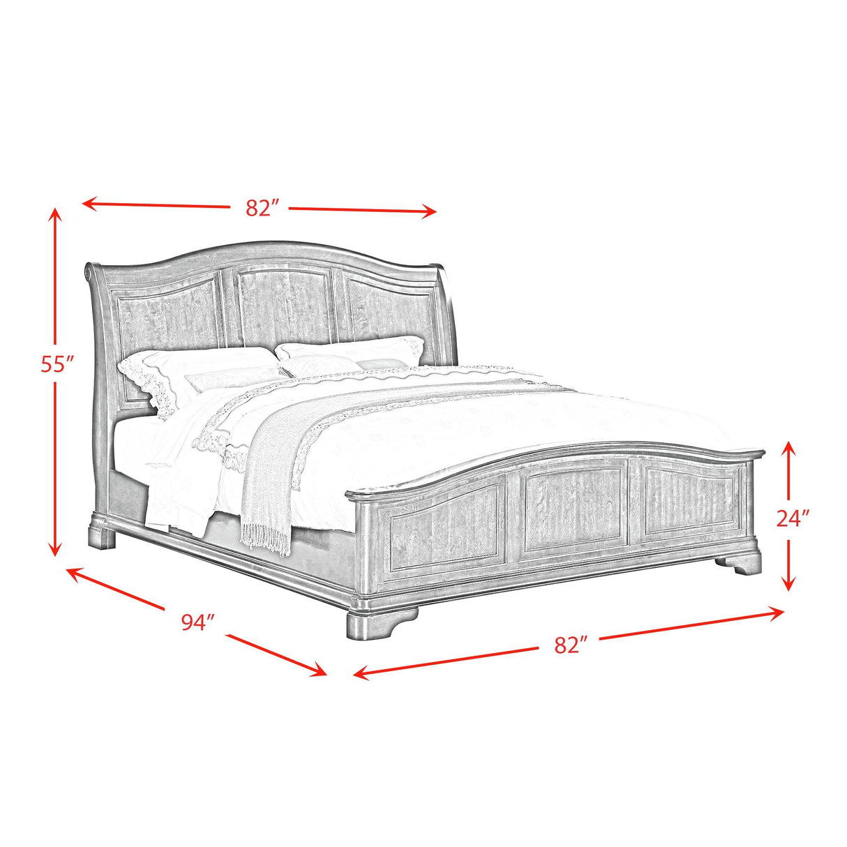 Cameron - Panel Bed