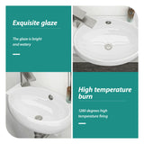 Modern Aesthetic Rectangle Wall Mount Bathroom Sink With Single Faucet Hole
