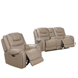 Power Motion Sofa Set With USB Ports And Adjustable Headrests