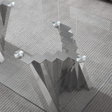 Table With Twisted Fan Shaped Legs