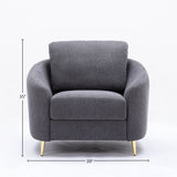 Yuina - 3 Pieces Living Room Set - Gray