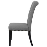 Tufted Rolled Backrest Side Chairs (Set of 2)