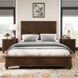 Platform Bed Frame & Tall Headboard