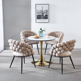 Modern Chair With Tube Legs, Soft Cushions And Comfortable Backrest