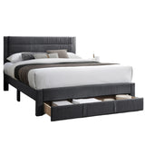 Contemporary Bed With Storage Drawer