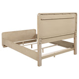 Mirador - Queen Panel Bed With Upholstered Headboard - Light Oak