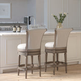 Swivel Barstool With High-Back