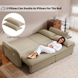 2 In 1 Convertible Sofa Bed, Multi Functional Living Room Furniture