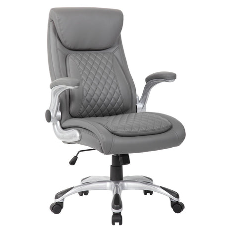 High Back Ergonomic Executive Office Chair, Adjustable Height And Lumbar Support For Home & Office - Antique Gray