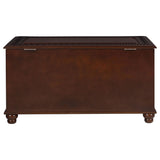 Ornate - Deep Flip Open Storage Cedar Chest With Cedar Lining - Brown