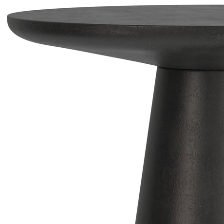 Gloria - Cast Aluminum Side Table - Black - Side Tables - Alpine Outlets