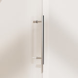 Frameless Single Sliding Shower Doors With Towel Rail & Handle