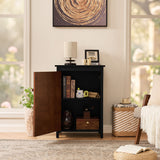 Floor Cabinet With Doors & Adjustable Shelf, Storage Cabinet For Entryway