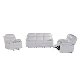 Blanche - Reclining Sofa With LED Lights