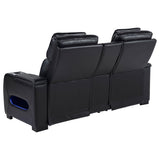 Isadora - Power Reclining Loveseat With Dual USB Charging And Built In Bluetooth Speaker - Black