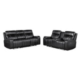 Gary - Power Reclining Loveseat With Cooler In Center Console - Black