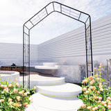 Garden Arch, Climbing Plants Support Outdoor - Black