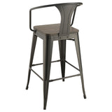 Staccato - 3 Piece Square Bar Table Set - Dark Brown
