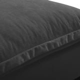 Modular Sectional Sofa With Movable Ottoman & Pillows