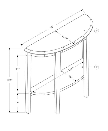 Accent Console Table For Entryway, Space-Saving Profile - Console Tables - Alpine Outlets