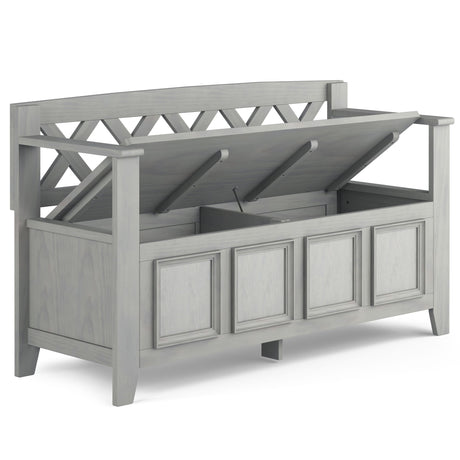 Amherst - Entryway Storage Bench - Gray