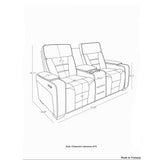 Austin - 3 Piece Reclining Sofa And Loveseat With Storage Arms - Gray