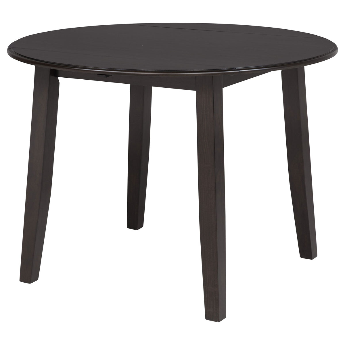 Jackie - 5 Piece Dining Set With Drop Leaf Table And Side Chairs - Dark Coffee