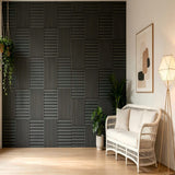 Acoustic Panels With Strip Design, Sound Absorbing Wall & Ceiling Panels