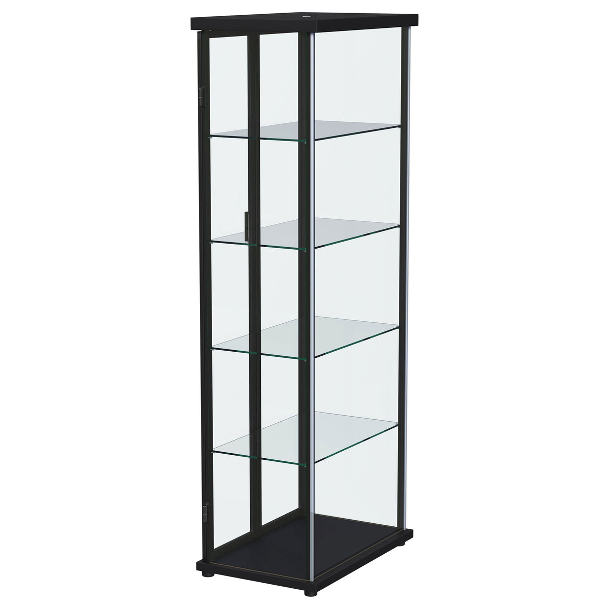 Nevra - 4 Shelf Display LED Curio Cabinet